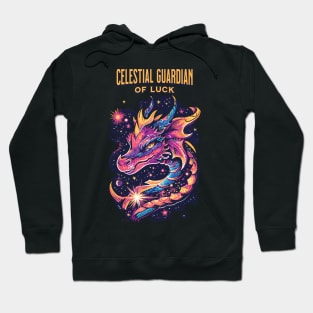 Cosmic Luck Guardian: Celestial Dragon of Galaxies Hoodie